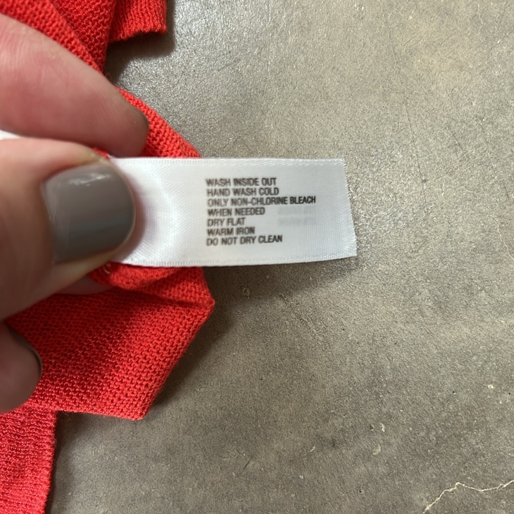 Gap knit long line button down cardigan in Coral Sz. Medium New with tags - Picture 7 of 8